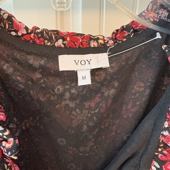 Voy size M Floral Red Dress - Picture 2 of 4